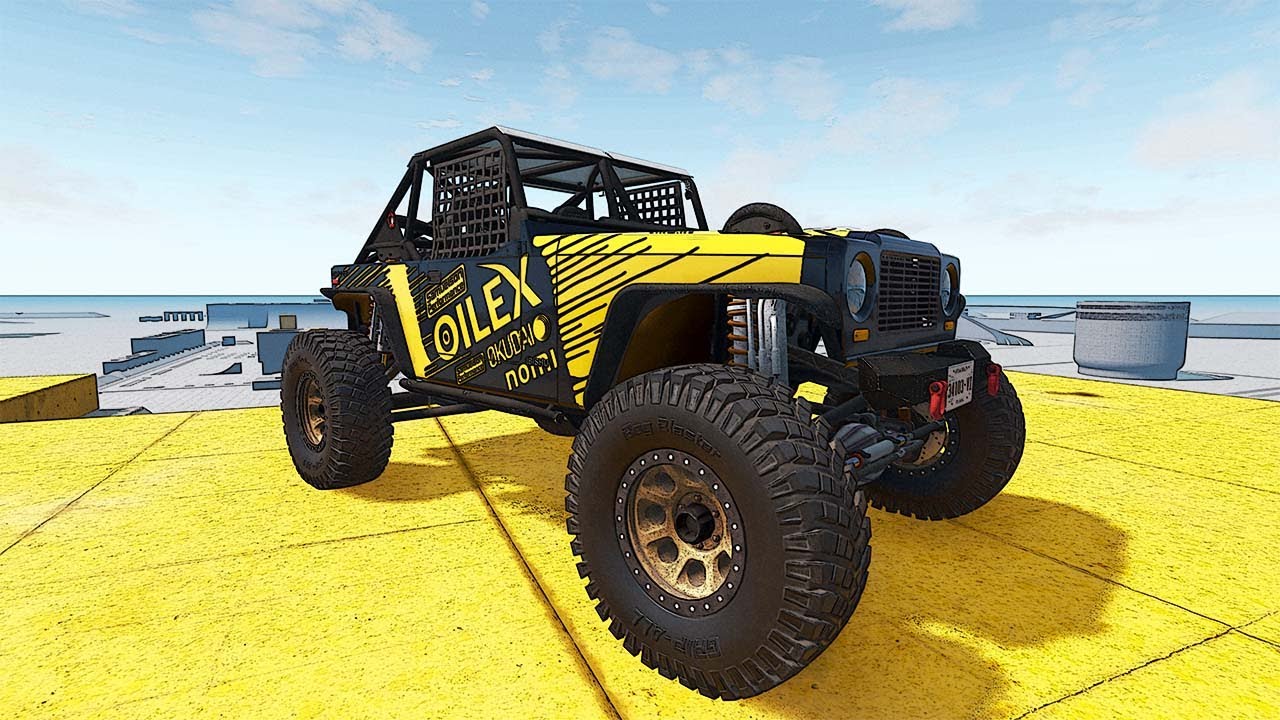 We Took OFF ROAD Trucks to the Stunt Track?! (BeamNG Drive Mods Multiplayer Gameplay)