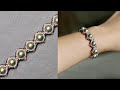 Elegant pearl beaded bracelet. How to make jewelry