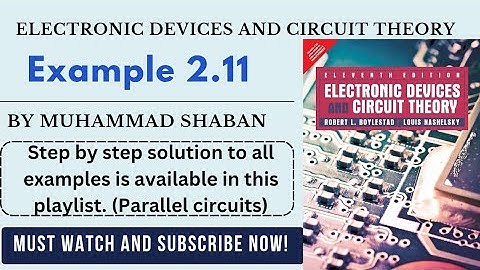 Electronic devices and circuit theory example 2.11 | Boylested electronics solutions