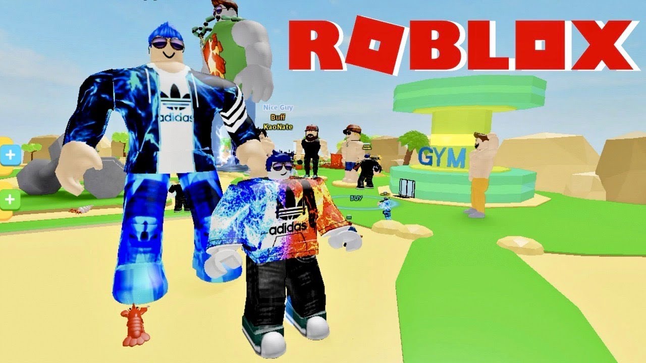 Becoming A Noob In Lifting Simulator On Roblox Nate And His Dad Try Getting Buff Gameplay Part 2 Youtube - buff roblox guy