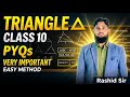 Triangles Class 10 Maths | PYQs | Easy Method | NCERT + Board Exam