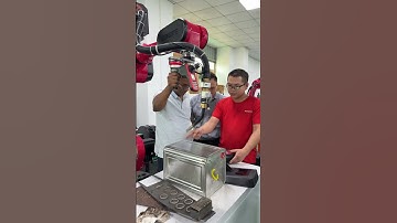 Welding robot. #weldingrobot #industrial robot #factory    #sixaxisrobot