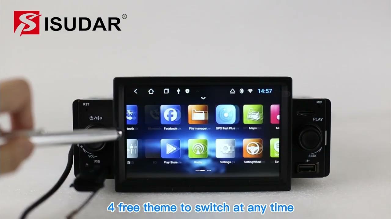 AUTORADIO ANDROID TOUCH BLUETOOTH NAVI WLAN USB 1din 1 din youtub in Berlin  - Spandau, Auto Hifi & Navigation Anzeigen