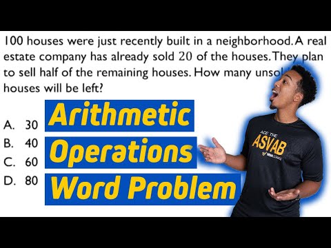 ASVAB Arithmetic Reasoning - Arithmetic Operations Word Problem & Step-By-Step Solution