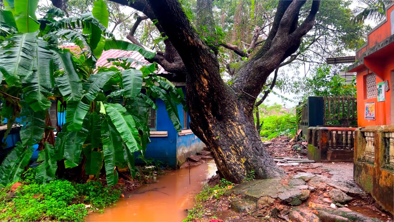 Расслабляющая виртуальная прогулка по старым португальским районам в Гоа. Интересная прогулка Индия.