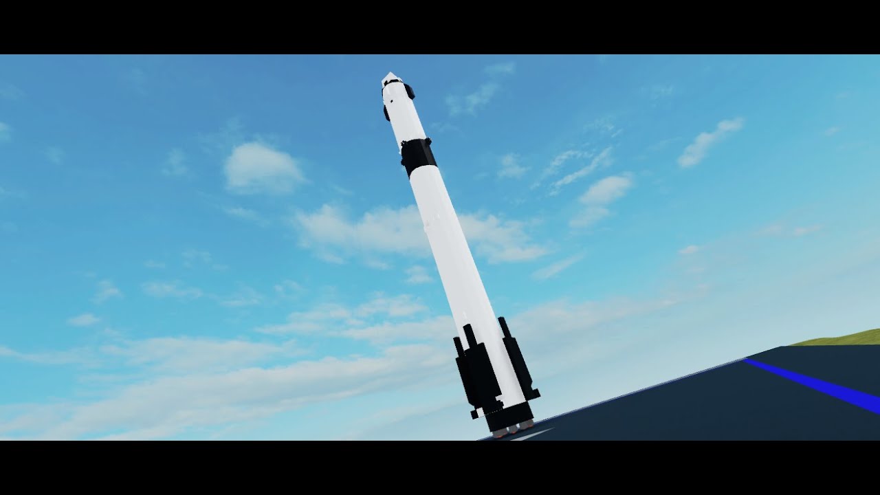FALCON 9 CREW DRAGON 2 GO SPACEX GO NASA! LAUNCH! ROBLOX Plane