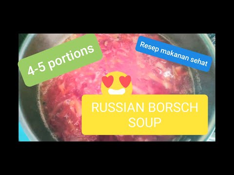 Video: Borscht (resep Tanpa Bit) - Resep Langkah Demi Langkah Dengan Foto