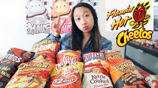 Trying ALL of the Flamin' Hot Chips! | smaile