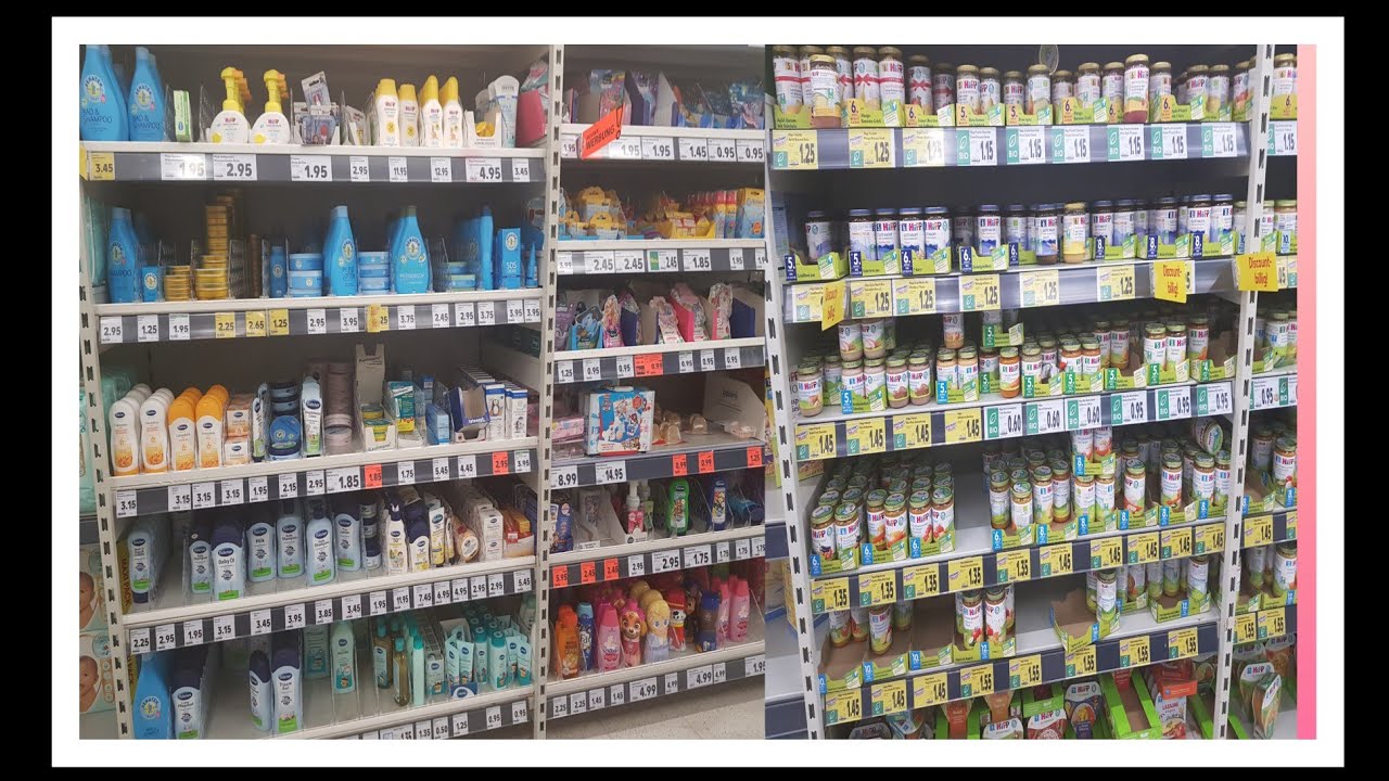 Baby food and essentials in kaufland/European markets