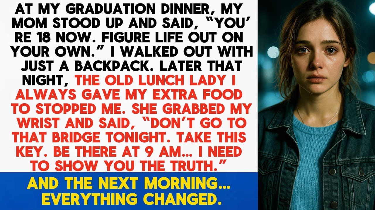 Kicked Out at My Graduation Dinner — The Woman I Helped Secretly Followed Me Home