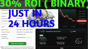 Steady Forex Loss Recovery |  30% Daily (24 hours)  ROI  on Deriv Binary Option  (DROP BINORF