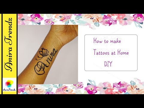 How to make Tattoo at Home Very Easily | DIY Temporary Tattoos with