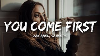 Video-Miniaturansicht von „Zak Abel - You Come First (Lyrics) ft. Saweetie“