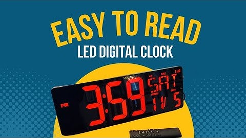 Unboxing XREXS Large Digital Wall Clock with WiFi Sync