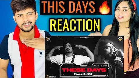 These Days (Official Audio) | Sidhu Moose Wala | Bohemia | The Kidd | Moosetape (REACTION)