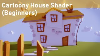 Shading and Rendering a 3D Cartoony House (Timelapse Tutorial)