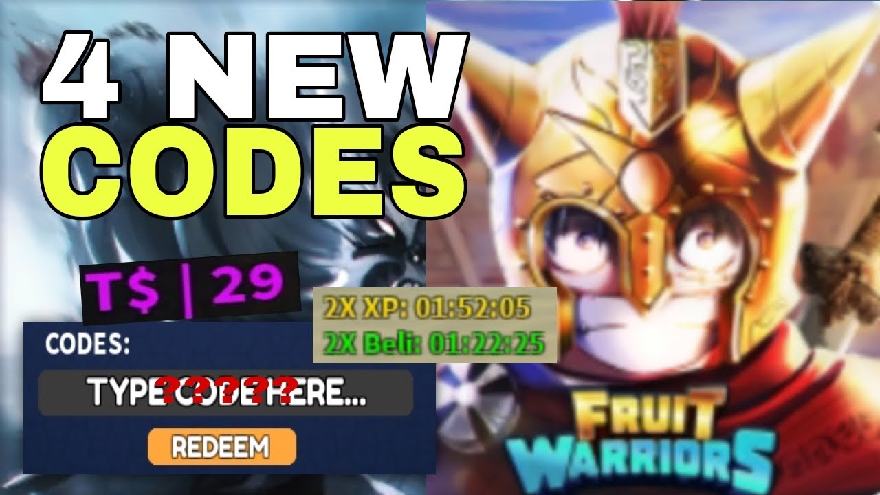 ALL NEW *SECRET CODES* IN ROBLOX FRUIT WARRIORS (new codes in roblox Fruit  Warriors) NEW 