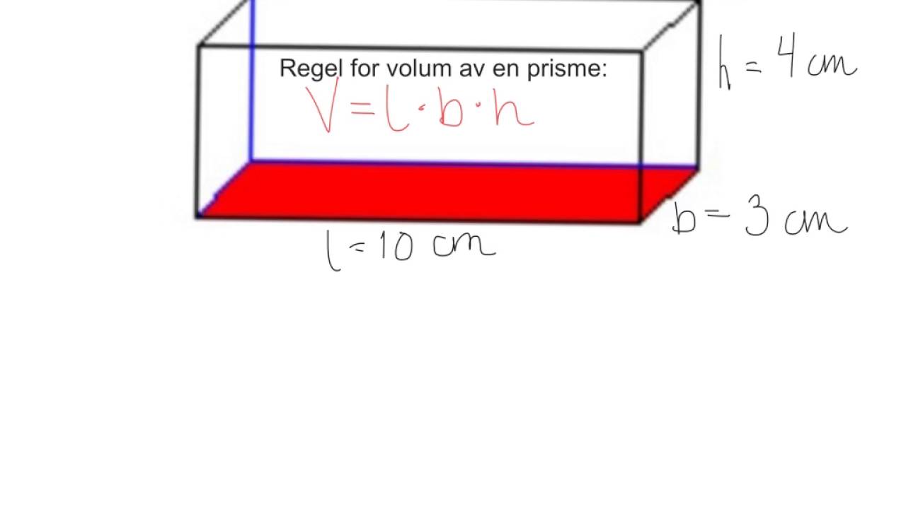 Regne volum av et rektangulært prisme YouTube