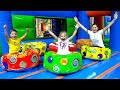 Diana and Roma play with Mom - Fun Indoor Playground for Kids