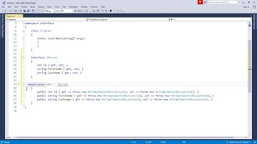 C# Interface Nedir?