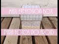 Maxi Explosion Box Shabby Chic para fotos Polaroid