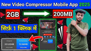 Reduce Video Size Without Losing Quality | Best Video Compress App | Compress Large Video Mobile App