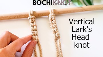 Macraméknoop: Verticale Leeuwerikenkop STAP-VOOR-STAP Tutorial