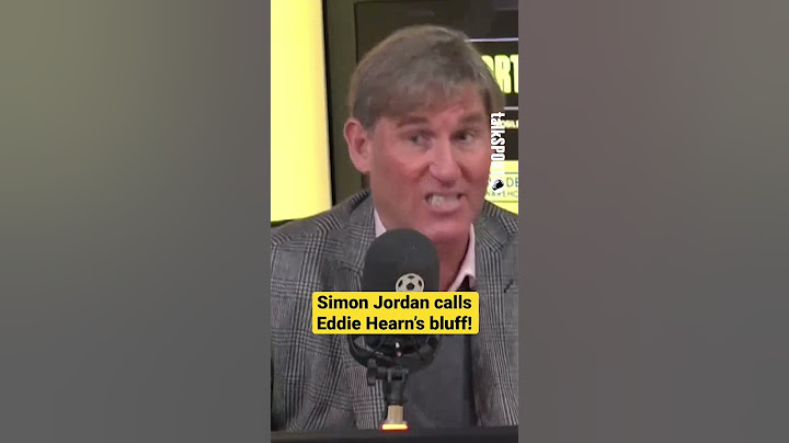 Simon Jordan SHUTS DOWN Eddie Hearn! 🤜