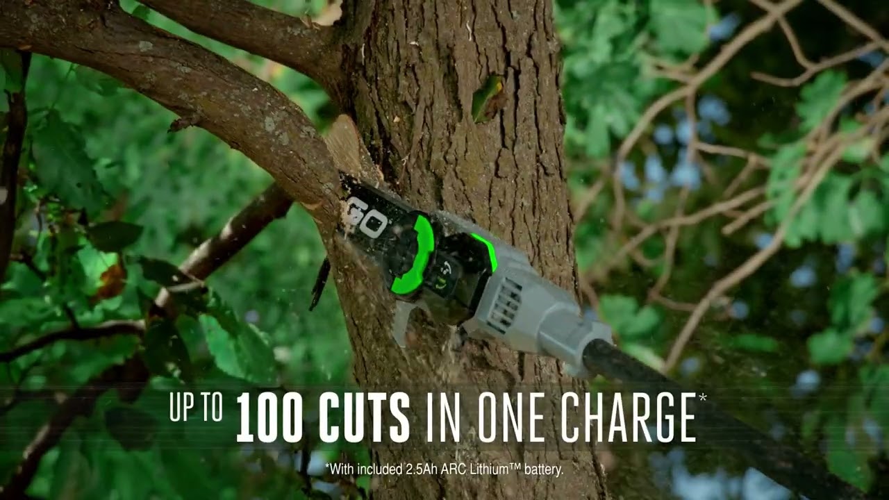 The EGO PS1001 Battery-Powered Pole Saw!