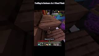 Trolling In bedwars as a wood plank  #bedwars #trolling  #minecraft