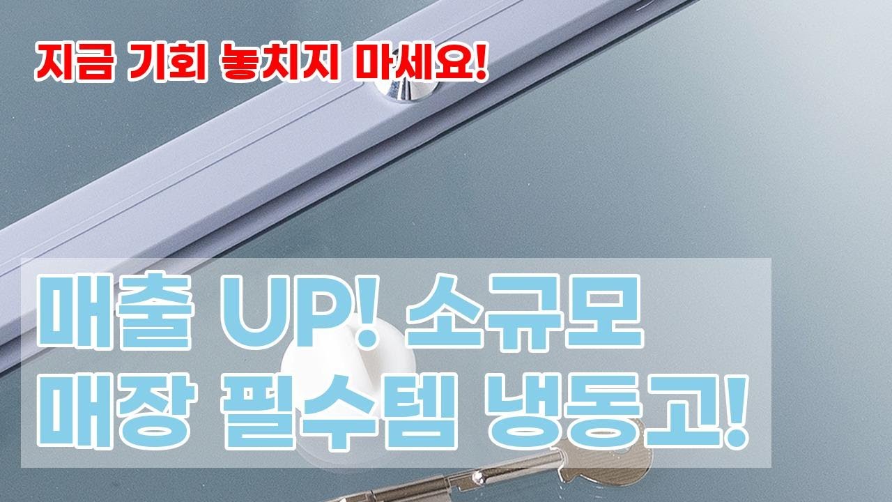 포쿨 아이스크림 냉동고: 소규모 매장 필수템! 94L 슬라이드 냉동고로 매출 UP!