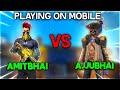 AmitBhai Vs Ajjubhai On MOBILE || Free Fire Clash Squad || Desi Gamers