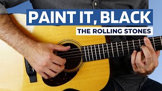 Paint It, Black by The Rolling Stones Guitar Lesson - Fingerstyle