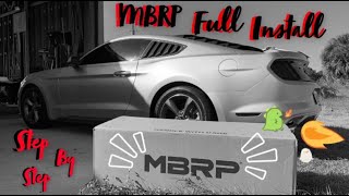 Mustang Ecoboost MBRP Street Exhaust Installation Video / Before and after revs