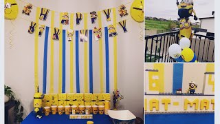 Minions Themed Birthday Party | 小黄人生日主题派