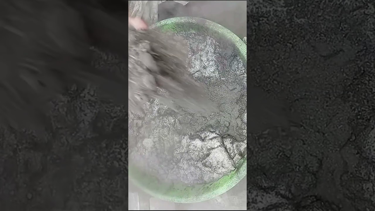 Very Dusty Charcoal Pouring in Soapy Water satisfying Sounds 