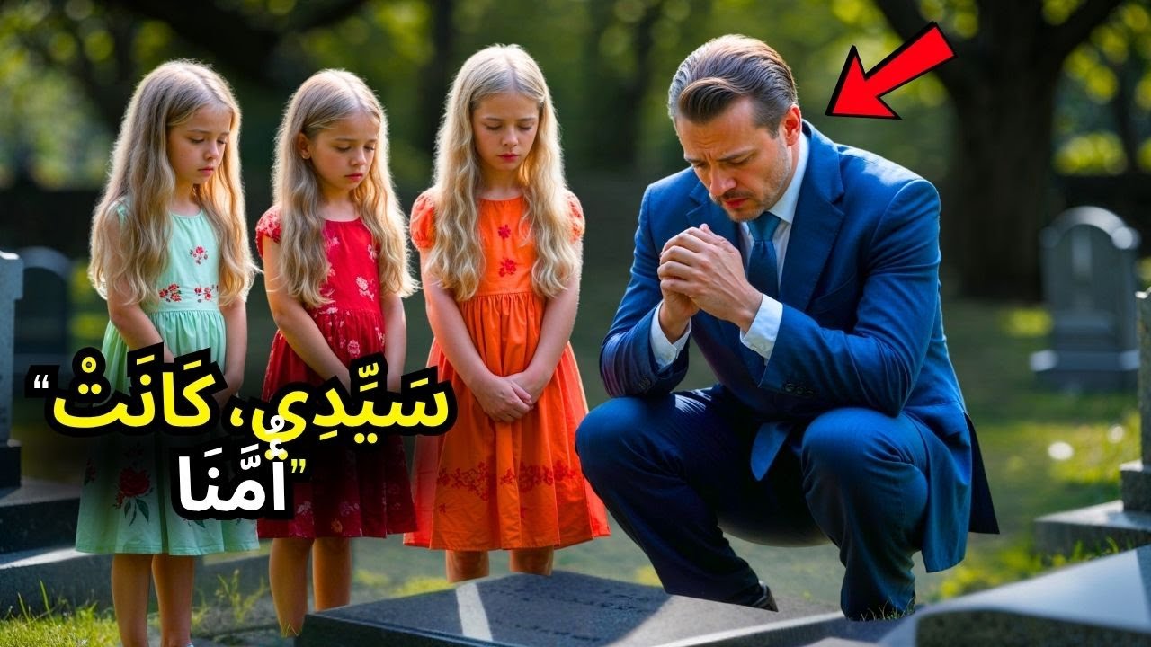 مليونير أرمل كان يبكي عند قبر زوجته... حتى ظهرت ثلاث توائم وكشفن شيئًا...