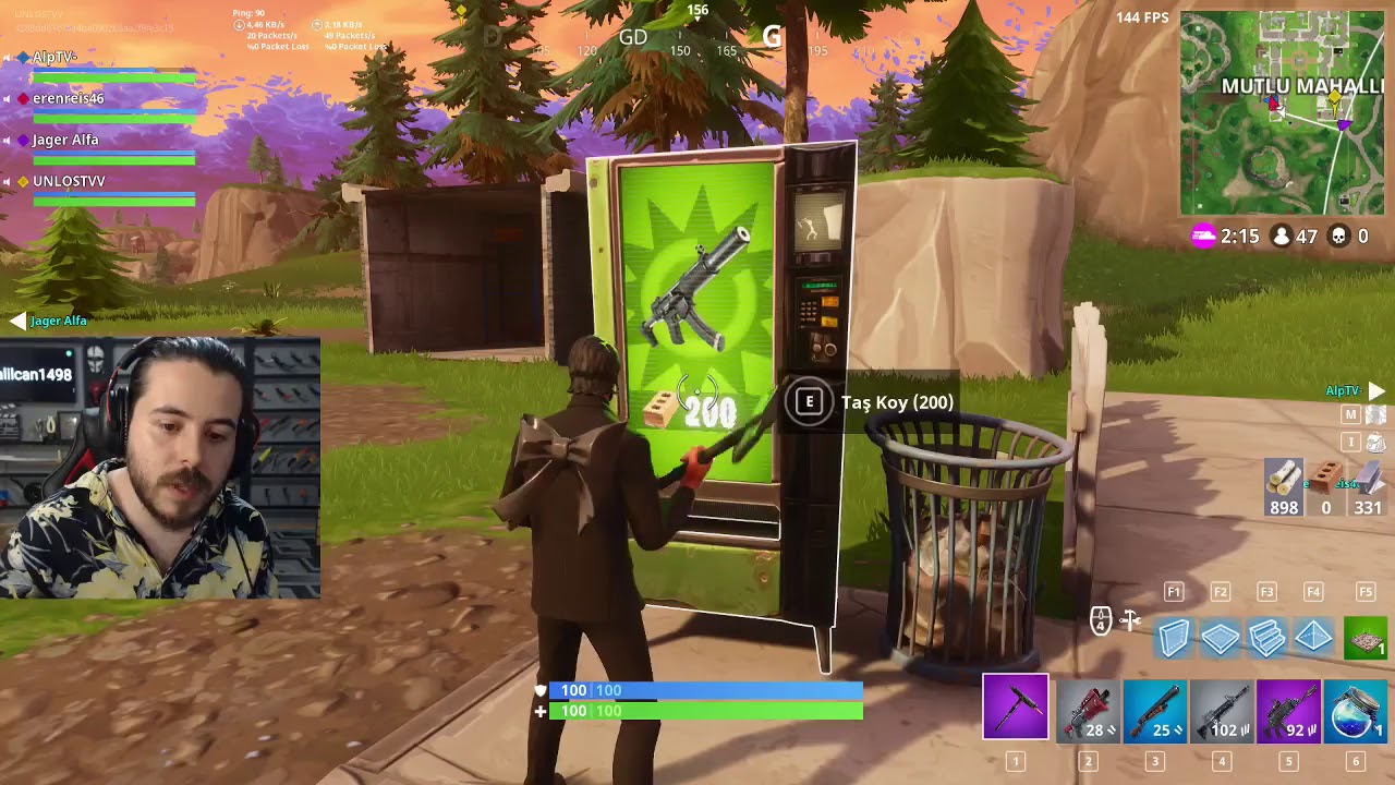 unlost kanserenle ilk kez fortnite oynuyor kanser dolu mac - fortnite kez