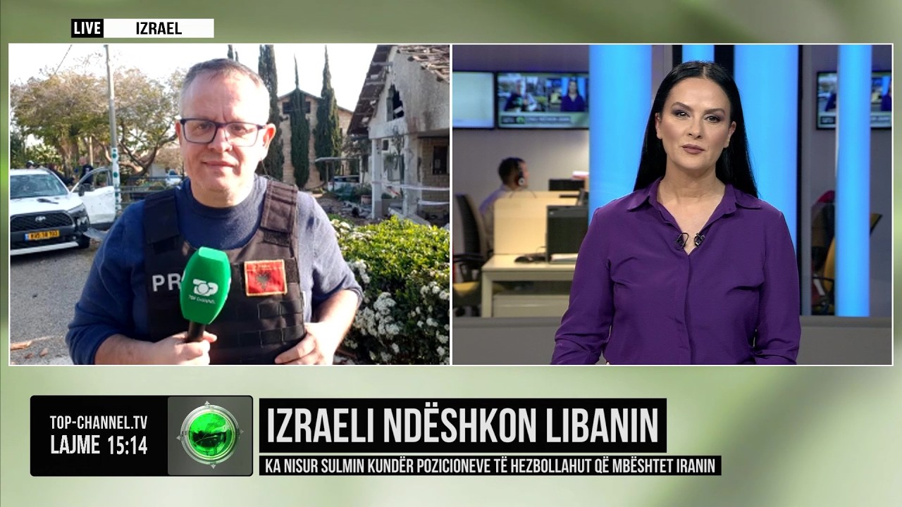 Top Channel/ Pamjet live nga Izraeli, gazetari raporton nga fronti i luftës