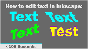 How To Edit Text in Inkscape - 100 Second Tutorial