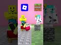 Roblox or Minecraft ?! #shorts