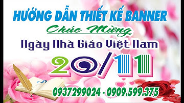 Hướng dẫn thiết kế banner 20/ 11 bằng corel