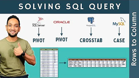 Solving SQL Query | Rows to Column in SQL