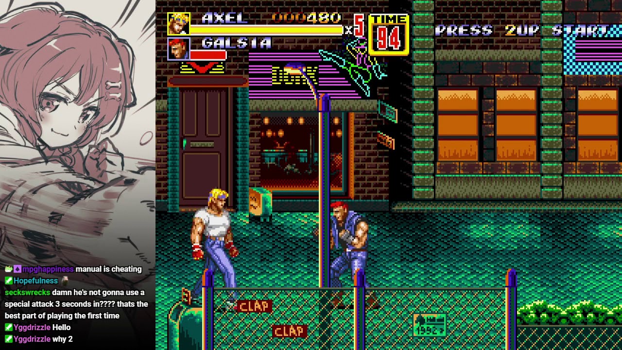 Streets of Rage 2 first playthrough