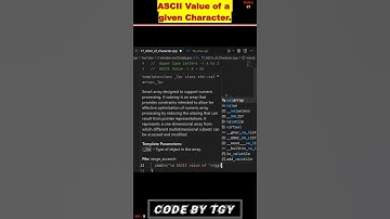 17. Print ASCII of given Characters -