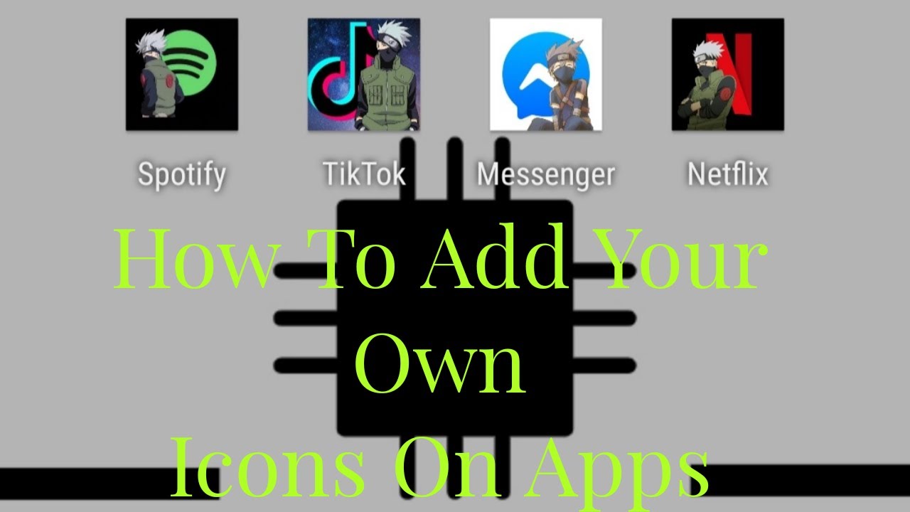 How To Add Anime Characters Icons For Your Apps 