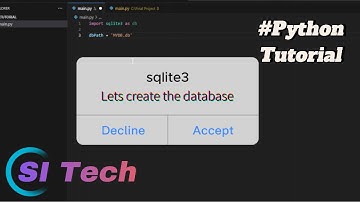 How to handle database in Python | Python SQLITE3 | Python tutorials | For beginners