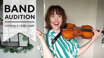 Watch me write a violin song for a BAND AUDITION! 🎻