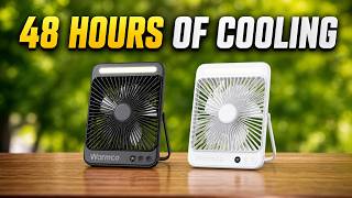 This Portable Outdoor Camping Fan Runs for Up to 48 Hours
