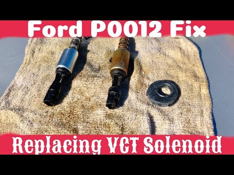 How To Fix Ford P0012 Code ( VCT Solenoid replace )